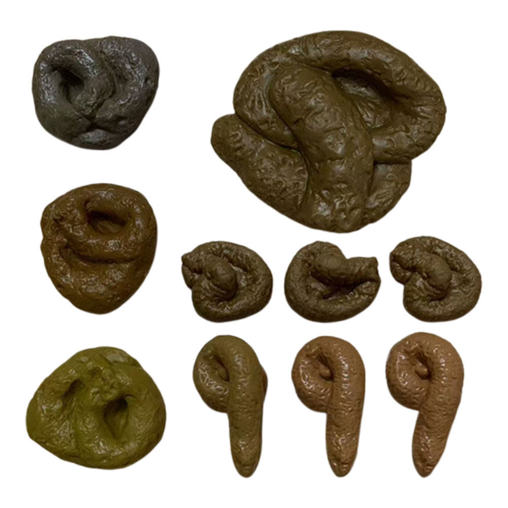 Fake Poop Gag Gift - 10 Buah Mainan Lelucon Kotoran Buatan