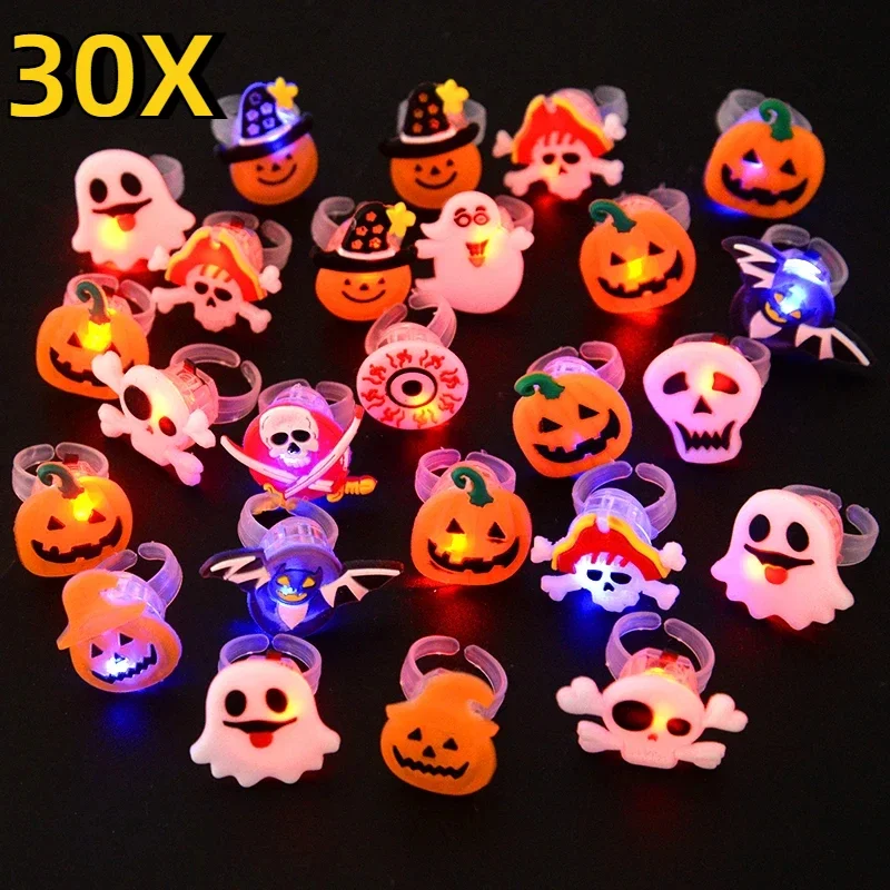 Glow In The Dark Party Glasses - Halloween cincin bercahaya, mainan anak-anak jaring