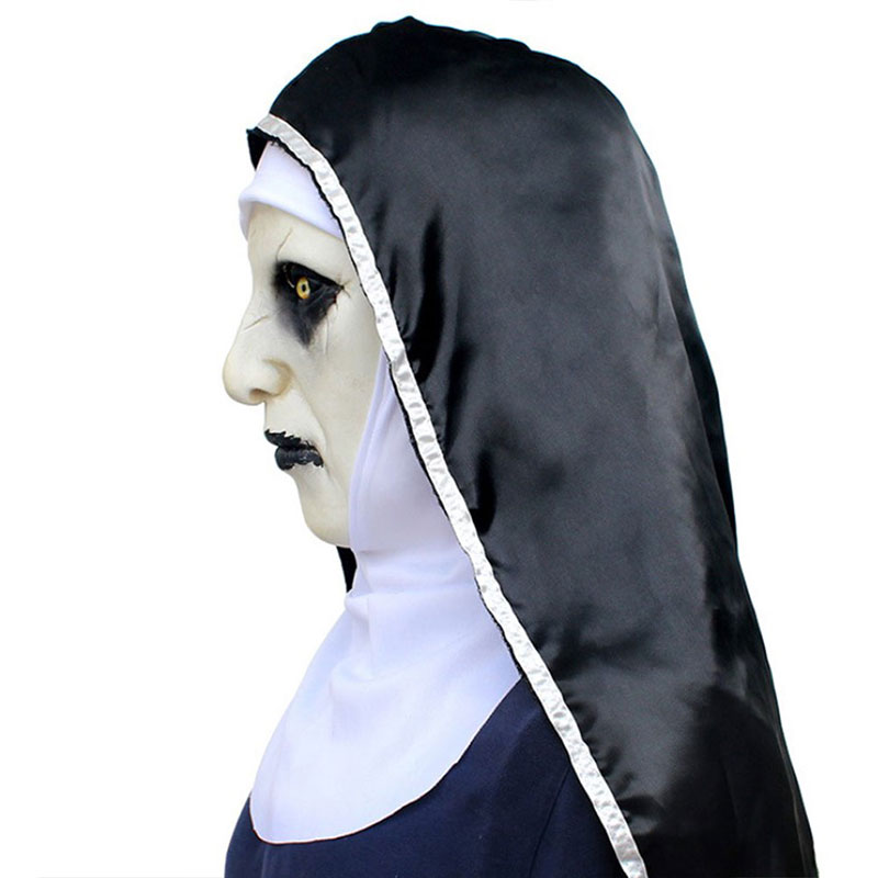 Led Purge Mask Halloween - 1 Buah Topeng Lateks Biarawati Horor