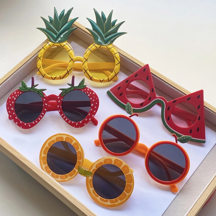 Glow In The Dark Party Glasses - 1-24 Buah Kacamata Buah Nanas Kacamata