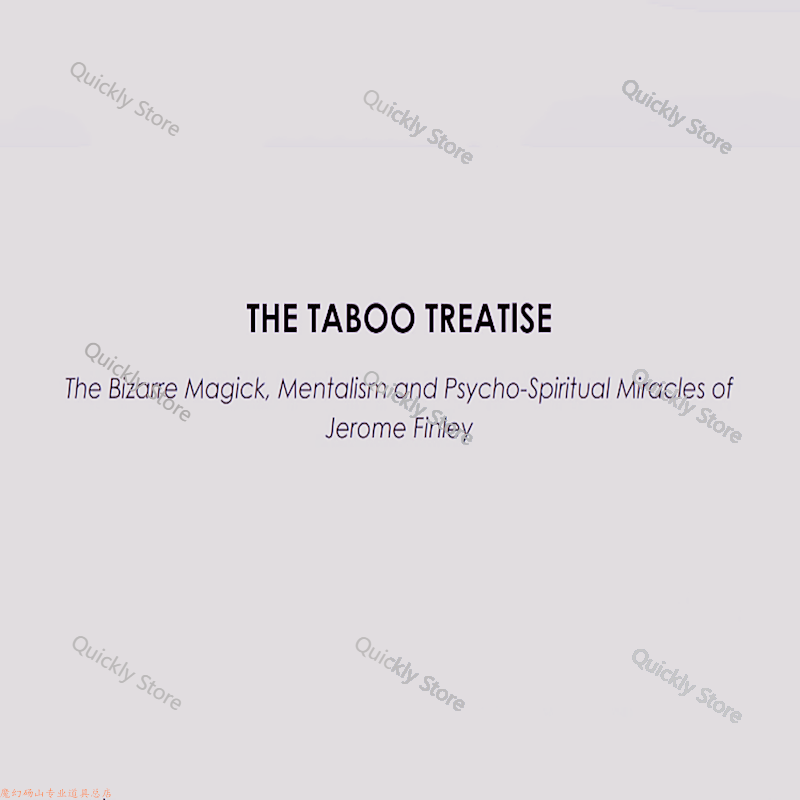 Magic Tricks - 2025 Taboo Treatise oleh Jerome Finley