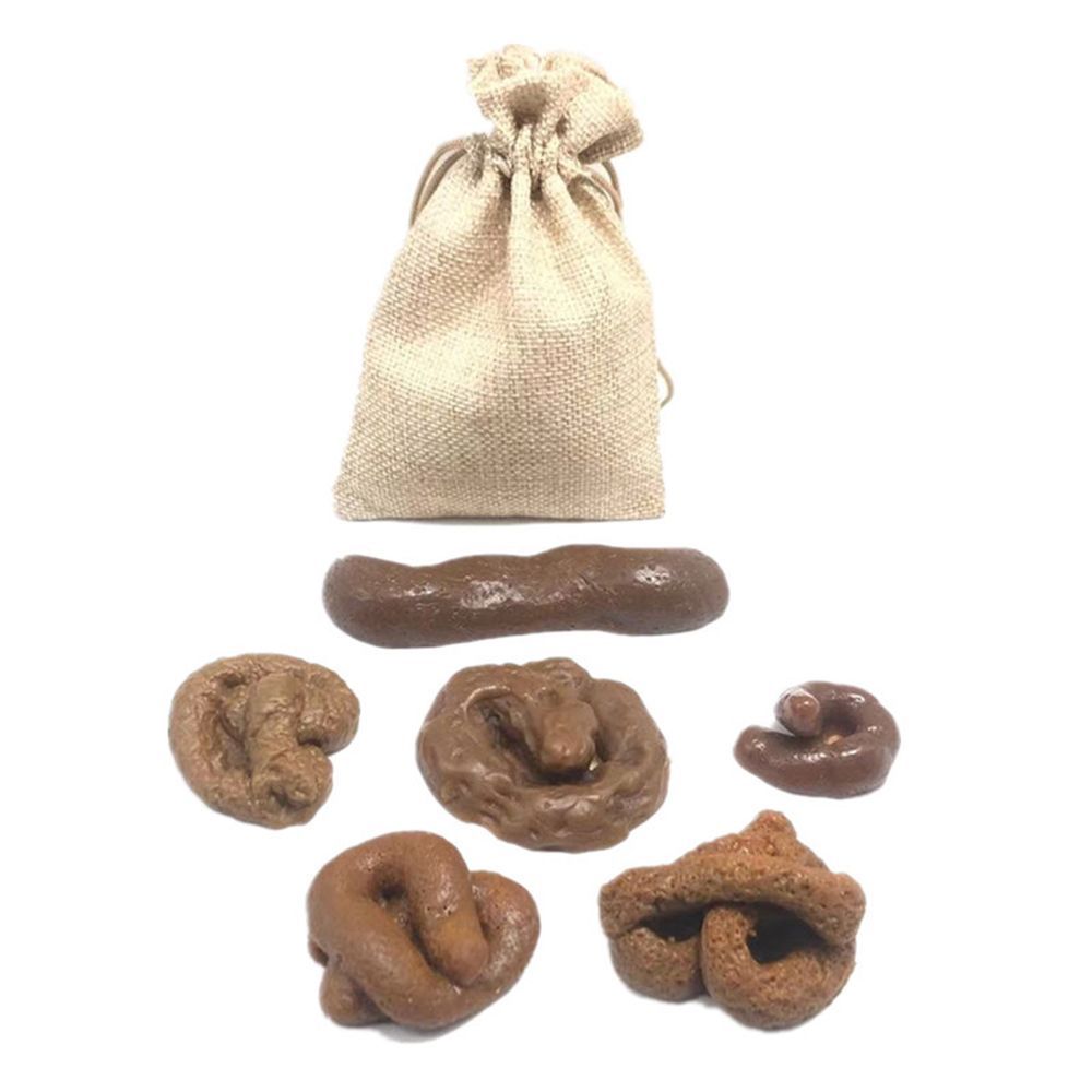 Fake Poop Gag Gift - 6 Buah Mainan Lucu Berbentuk Kotoran
