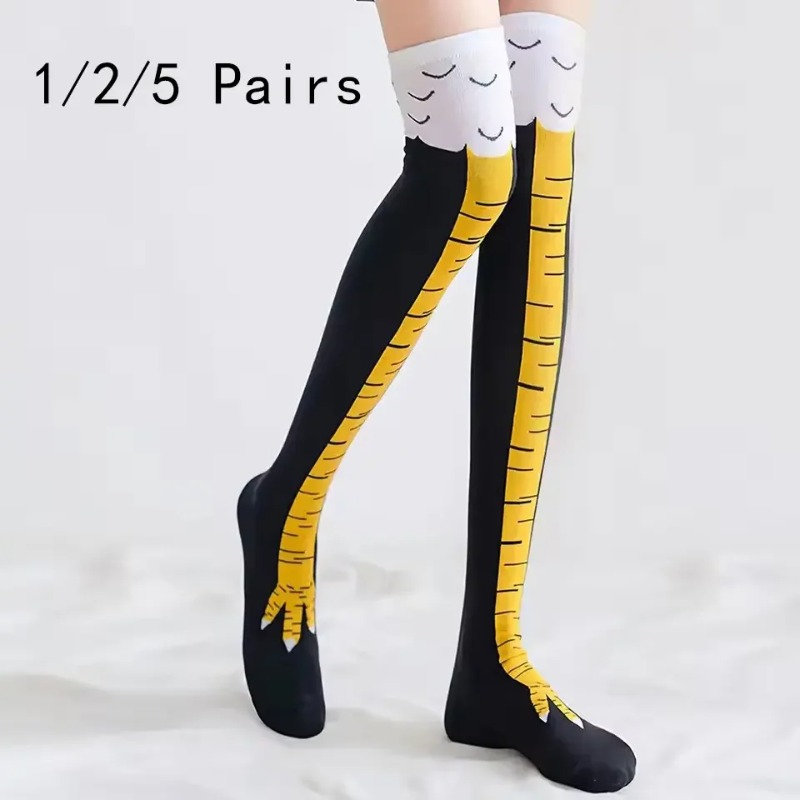 1/2/5 Pasang Kaus Kaki Setingg - Funny Chicken Leg Socks ulasan dan harga