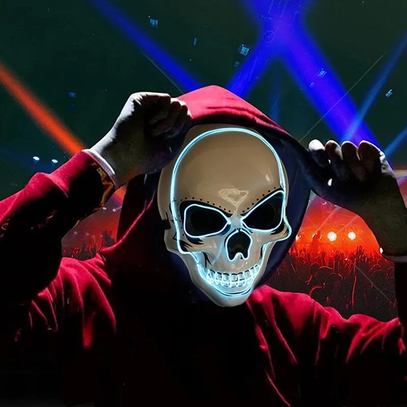 Topeng Pemurnian Dewasa Hallow - Led Purge Mask Halloween ulasan dan harga