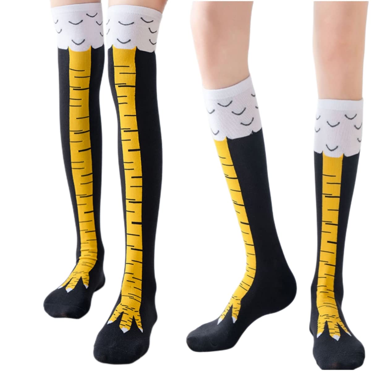 Stoking wanita setinggi paha b - Funny Chicken Leg Socks ulasan dan harga