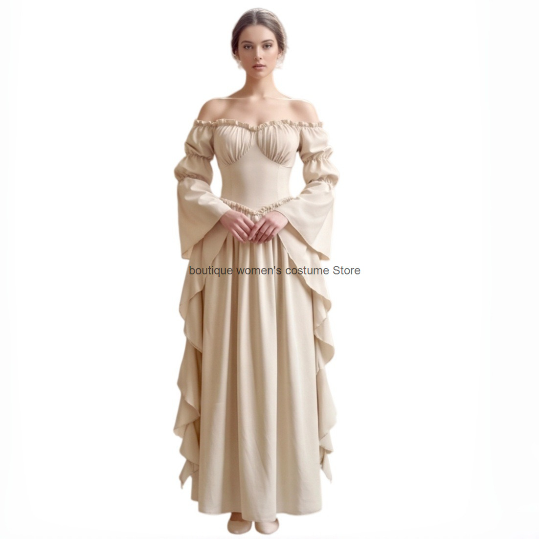Gaun Renaisans Abad Pertengaha - Medieval Renaissance Dress Women ulasan dan harga