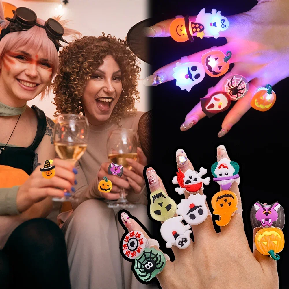 Halloween cincin bercahaya, ma - Glow In The Dark Party Glasses ulasan dan harga