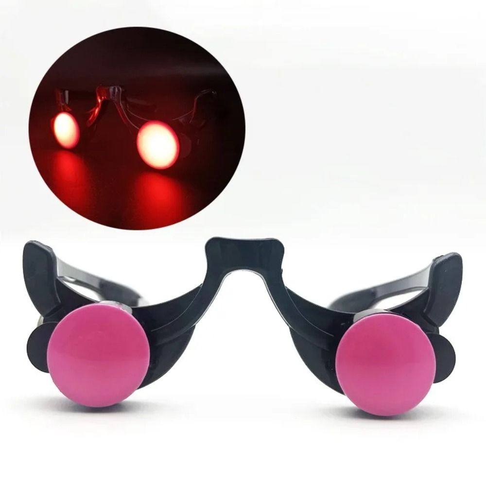 E9 Kacamata Mata Merah Bertema - Glow In The Dark Party Glasses ulasan dan harga