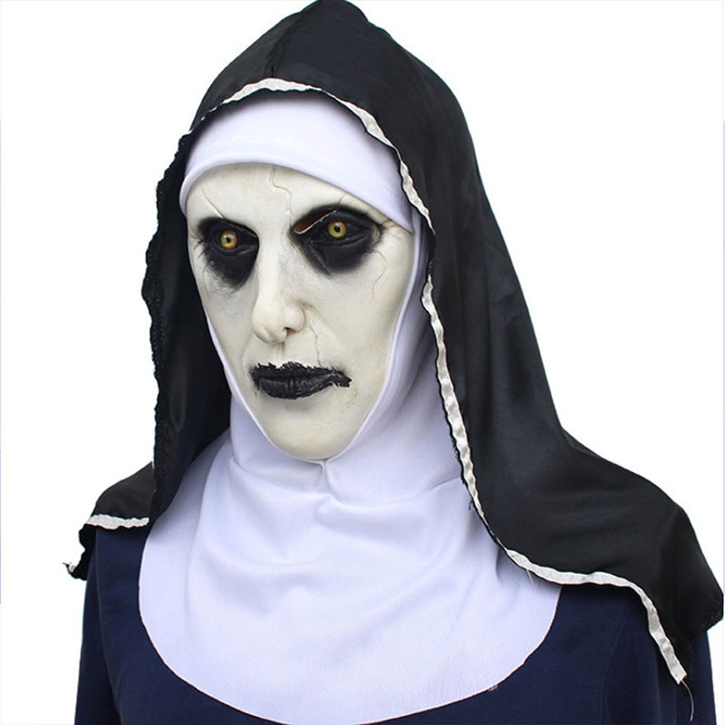 1 Buah Topeng Lateks Biarawati - Led Purge Mask Halloween ulasan dan harga