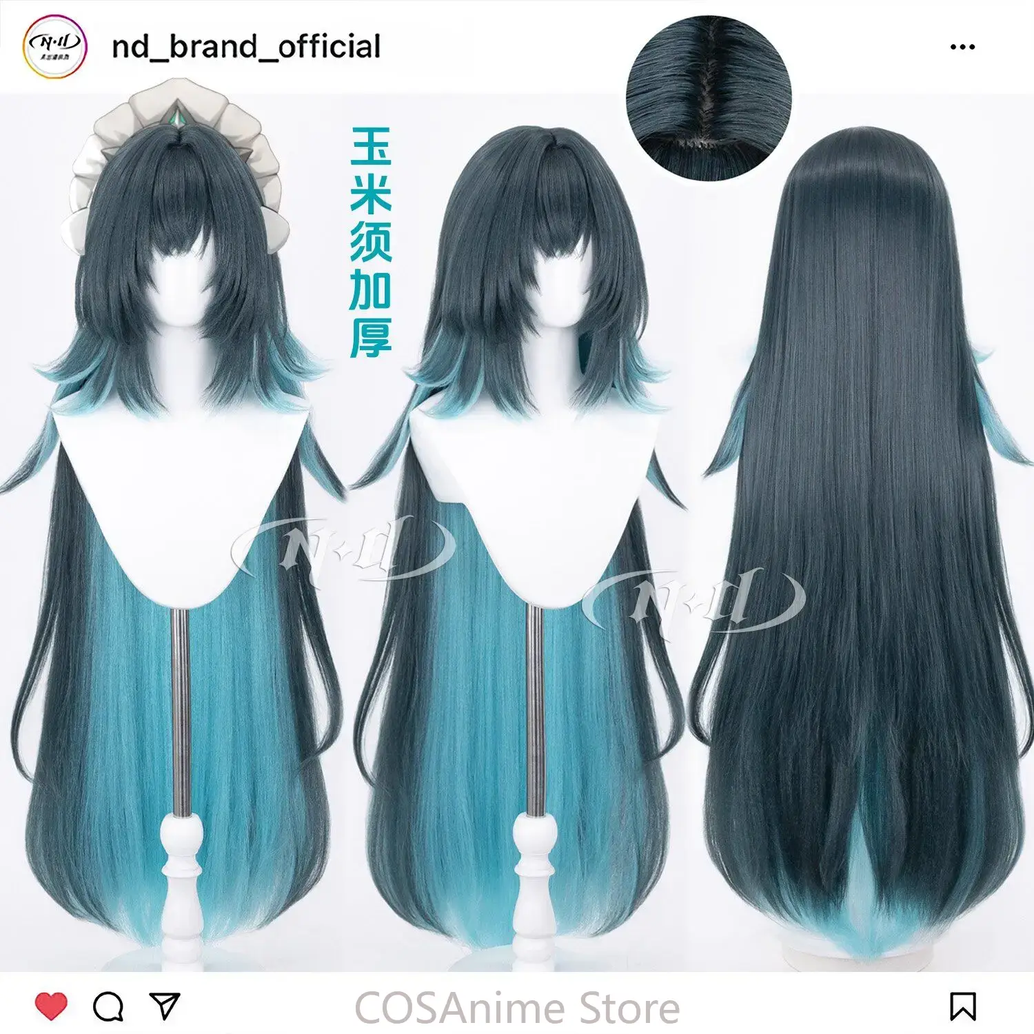 Danica Genshin Impact, Wig Cos - Anime Cosplay Wig Heat Resistant ulasan dan harga
