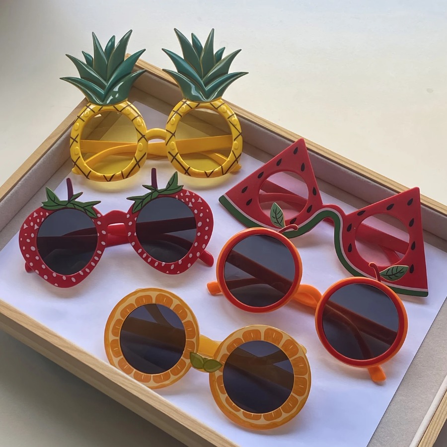 1-24 Buah Kacamata Buah Nanas  - Glow In The Dark Party Glasses ulasan dan harga