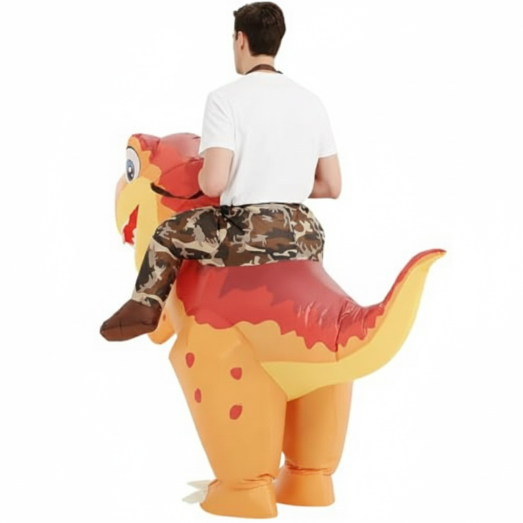 Kostum T-Rex Dinosaurus Tiup D - Inflatable Dinosaur Costume Adult ulasan dan harga