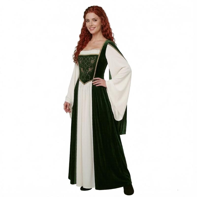 Kostum Cosplay Abad Pertengaha - Medieval Renaissance Dress Women ulasan dan harga