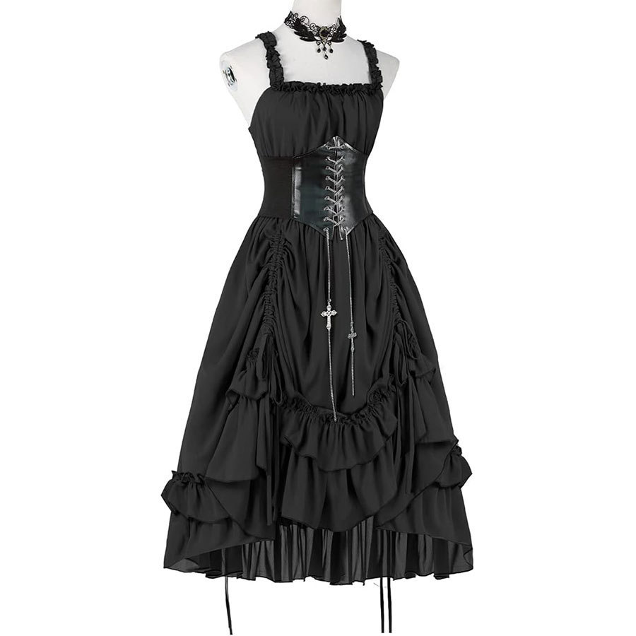 Gaun Korset Gothic Wanita Hita - Medieval Renaissance Dress Women ulasan dan harga