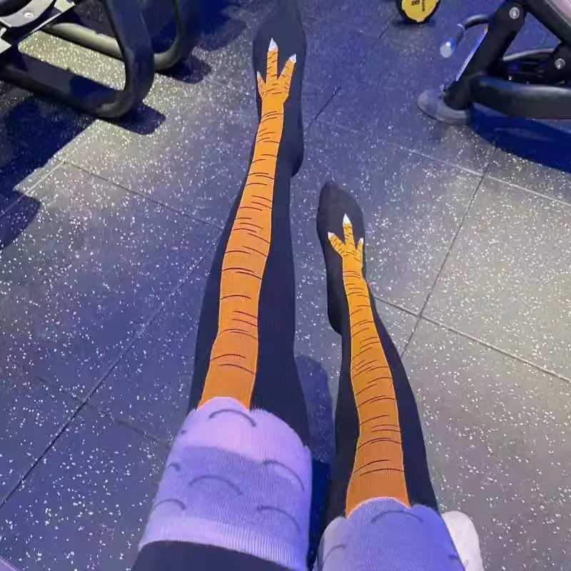 Kaus Kaki Wanita Trendi dengan - Funny Chicken Leg Socks ulasan dan harga