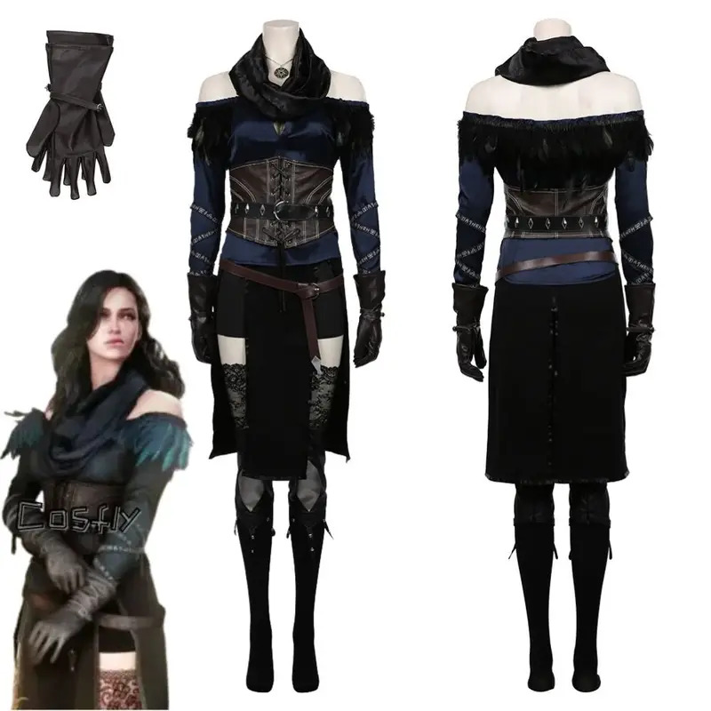 Yennefer Cosplay Fantasia Kost - Medieval Renaissance Dress Women ulasan dan harga
