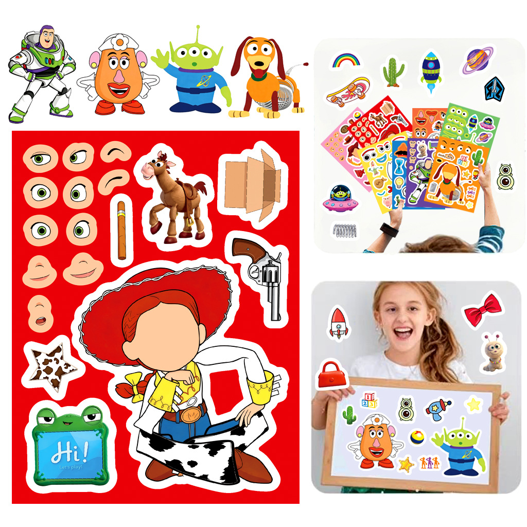8/16 Lembar Stiker Kartun untu - Novelty Gifts ulasan dan harga