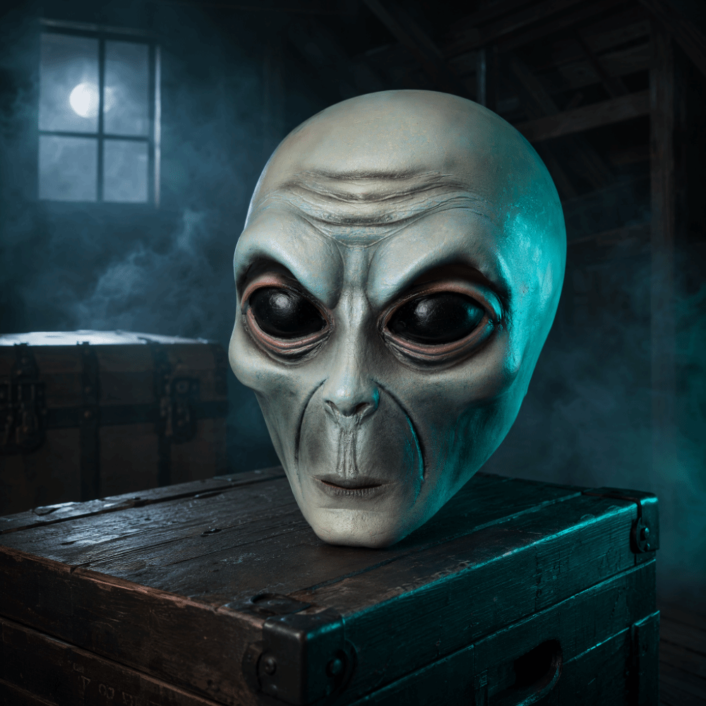 Topeng Alien Bahan Lateks, Top - Latex Alien Mask Realistic ulasan dan harga