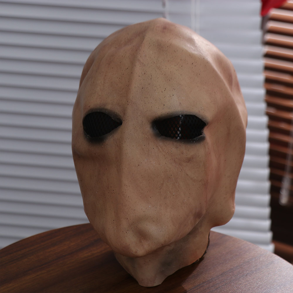 Topeng Slenderman Halloween, T - Latex Alien Mask Realistic ulasan dan harga