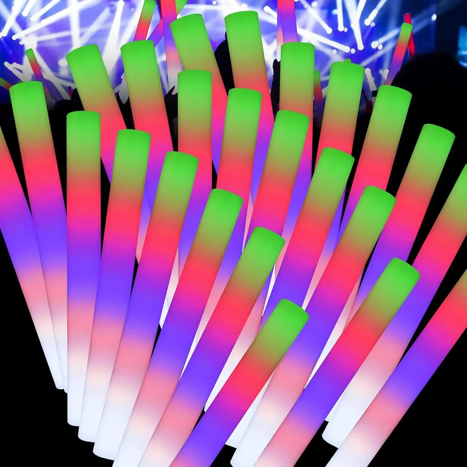 2Z-50PCS Tongkat Busa LED Berc - Flashing Led Foam Sticks Party ulasan dan harga