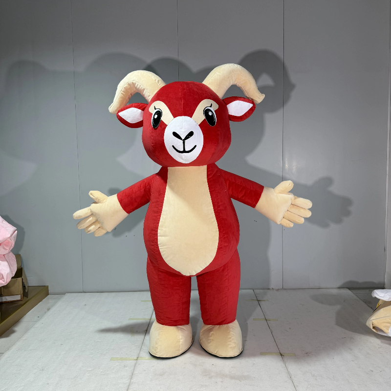 Kostum Maskot Kambing Merah ya - Costumes ulasan dan harga
