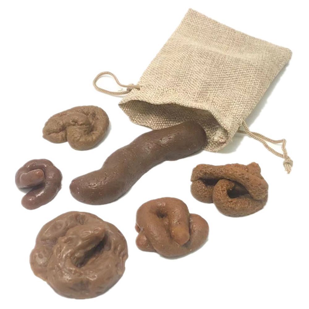 6Pcs Mainan Lelucon Gadget Squ - Fake Poop Gag Gift ulasan dan harga