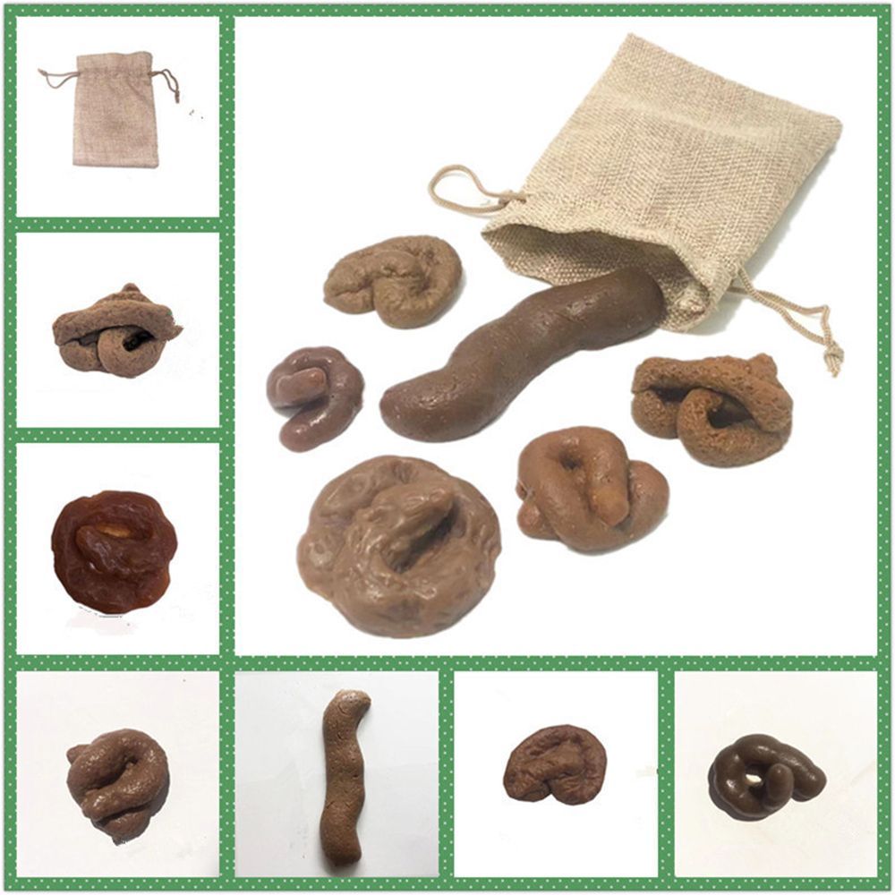 6Pcs Mainan Lelucon Gadget Squ - Fake Poop Gag Gift ulasan dan harga